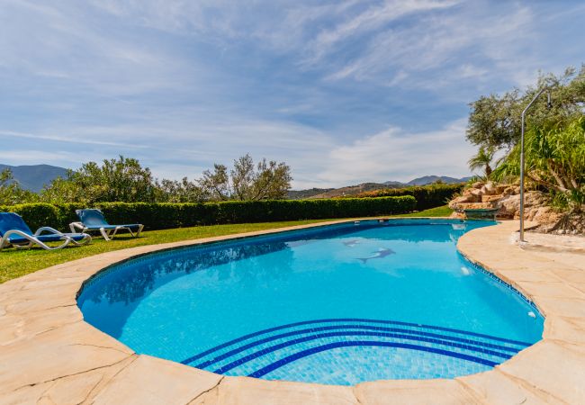 Piscina privada de esta villa en Alhaurín el Grande