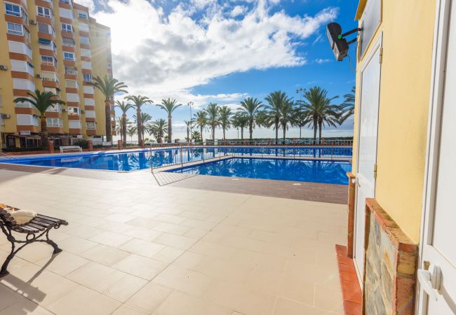 Community pool of this apartment in La Caleta de Vélez