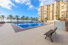 Community pool of this apartment in La Caleta de Vélez