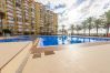 Community pool of this apartment in La Caleta de Vélez