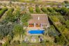 Private, intimate pool in a rural setting.