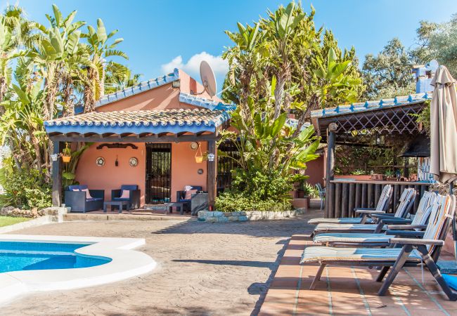 Private pool of this estate in Alhaurín de la Torre