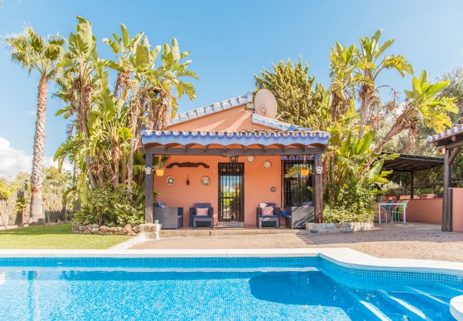 Private pool of this estate in Alhaurín de la Torre