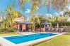 Private pool of this estate in Alhaurín de la Torre