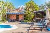 Private pool of this estate in Alhaurín de la Torre