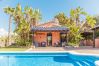 Private pool of this estate in Alhaurín de la Torre