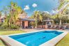 Private pool of this estate in Alhaurín de la Torre