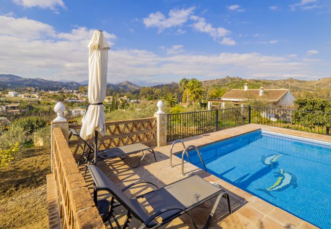 Private pool of this Finca in Coín