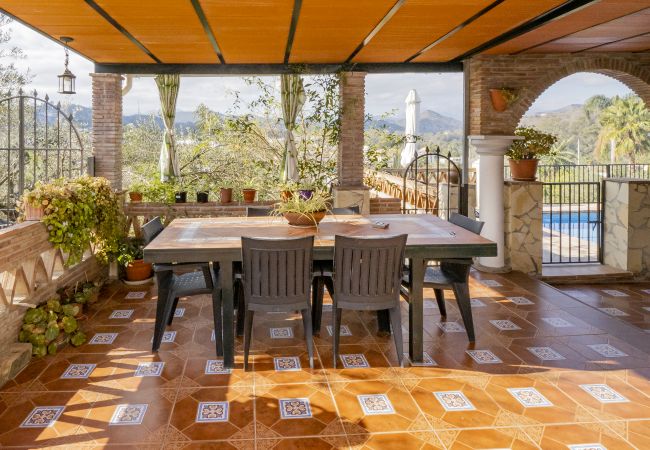 Terrace of this Finca in Coín