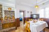 Dining room of this Finca in Coín