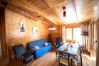 Living room of this wooden house in Alhaurín el Grande