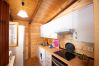 Kitchen of this wooden house in Alhaurín el Grande