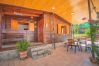 Terrace of this wooden house in Alhaurín el Grande