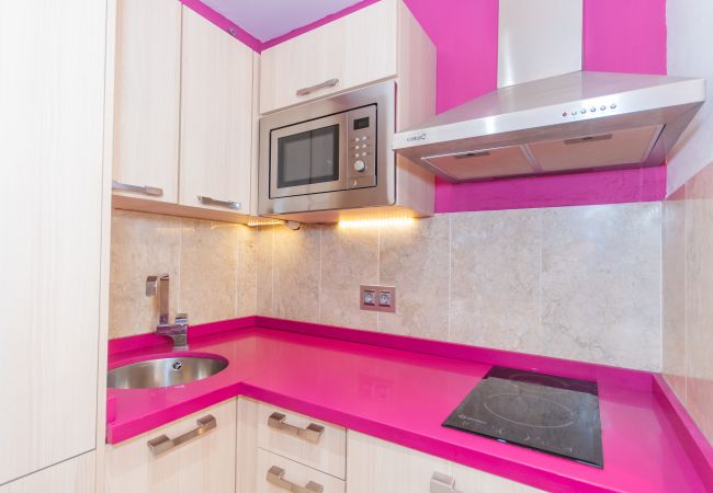 Kitchen of this apartment in the center of Malaga