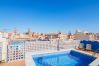 Pool of this Apartment in the Center of Malaga