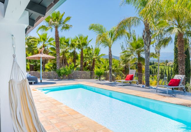 Private pool of this Finca in Alhaurín el Grande