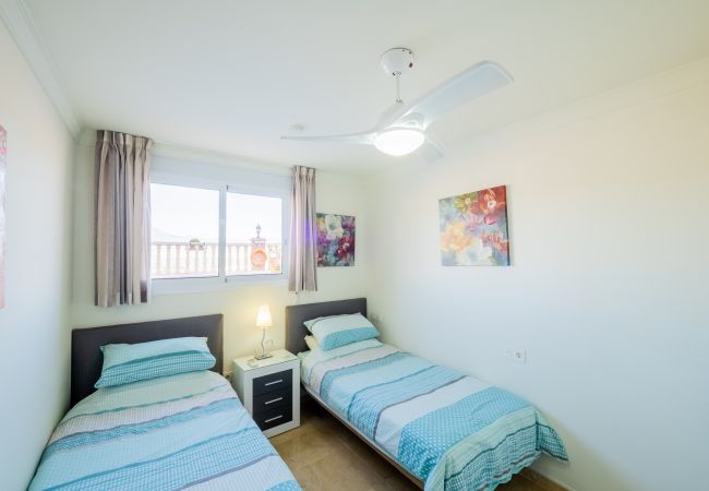 Bedroom of this house in Sierra Gorda, Coín