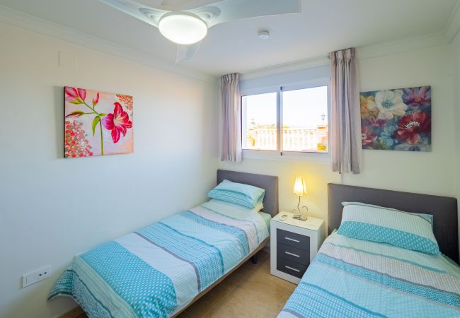 Bedroom of this house in Sierra Gorda, Coín