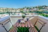 Views from the terrace of the apartment located in El Palo, Malaga